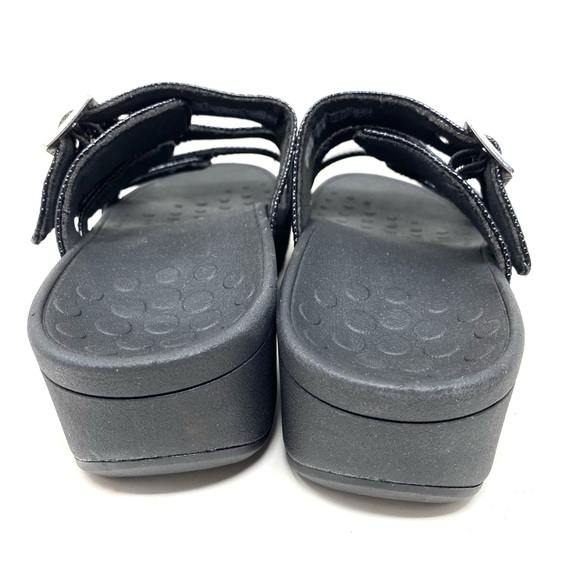 Vionic Pacific Rio Black Lizard Sandals - Picture 5 of 7